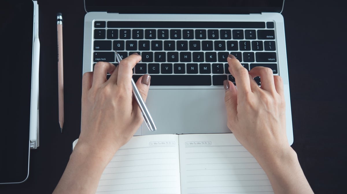 Writer creating Spanish learning content